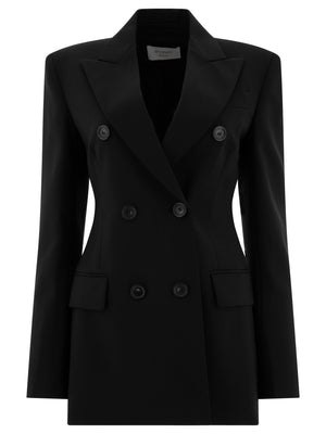 MAX MARA SPORTMAX Adamo Wool Stretch Double-Breasted Blazer