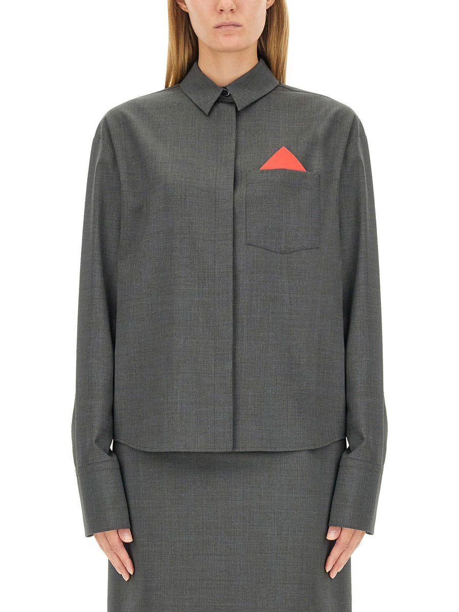 MAX MARA SPORTMAX Stylish Women's Wool Shirt - Size 40 IT