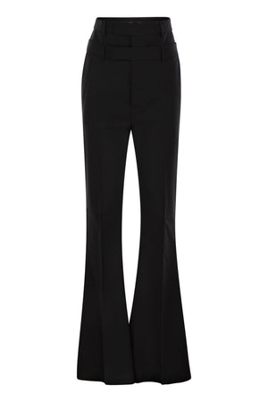 MAX MARA SPORTMAX Flare Trousers with Customized Double Belt