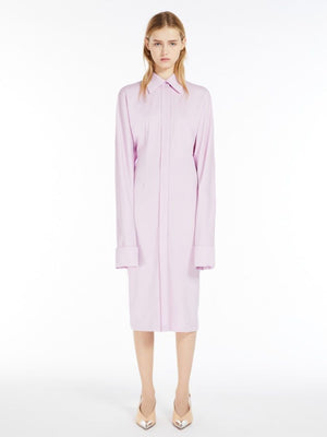 MAX MARA SPORTMAX Elegant Silk Blend Mini Dress in Blush Pink