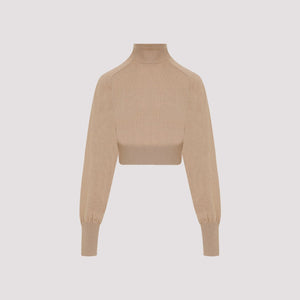 MAX MARA SPORTMAX Elegant Neutral Wool Top