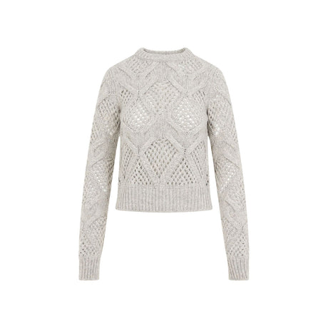 MAX MARA SPORTMAX Luxurious Neutral Wool Blend Sweater