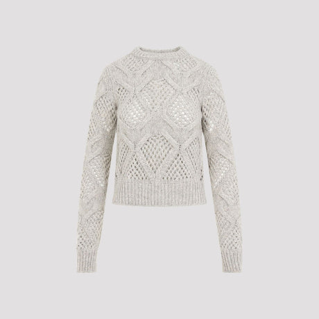 MAX MARA SPORTMAX Luxurious Neutral Wool Blend Sweater