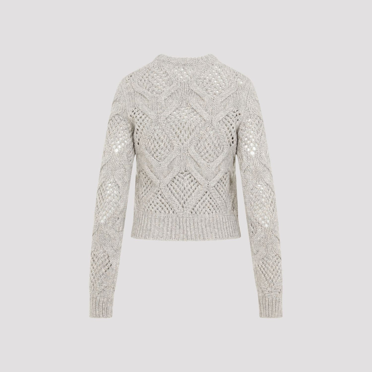 MAX MARA SPORTMAX Luxurious Neutral Wool Blend Sweater