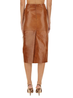 MAX MARA SPORTMAX Bairo Mini Skirt - Women's Lamb Leather