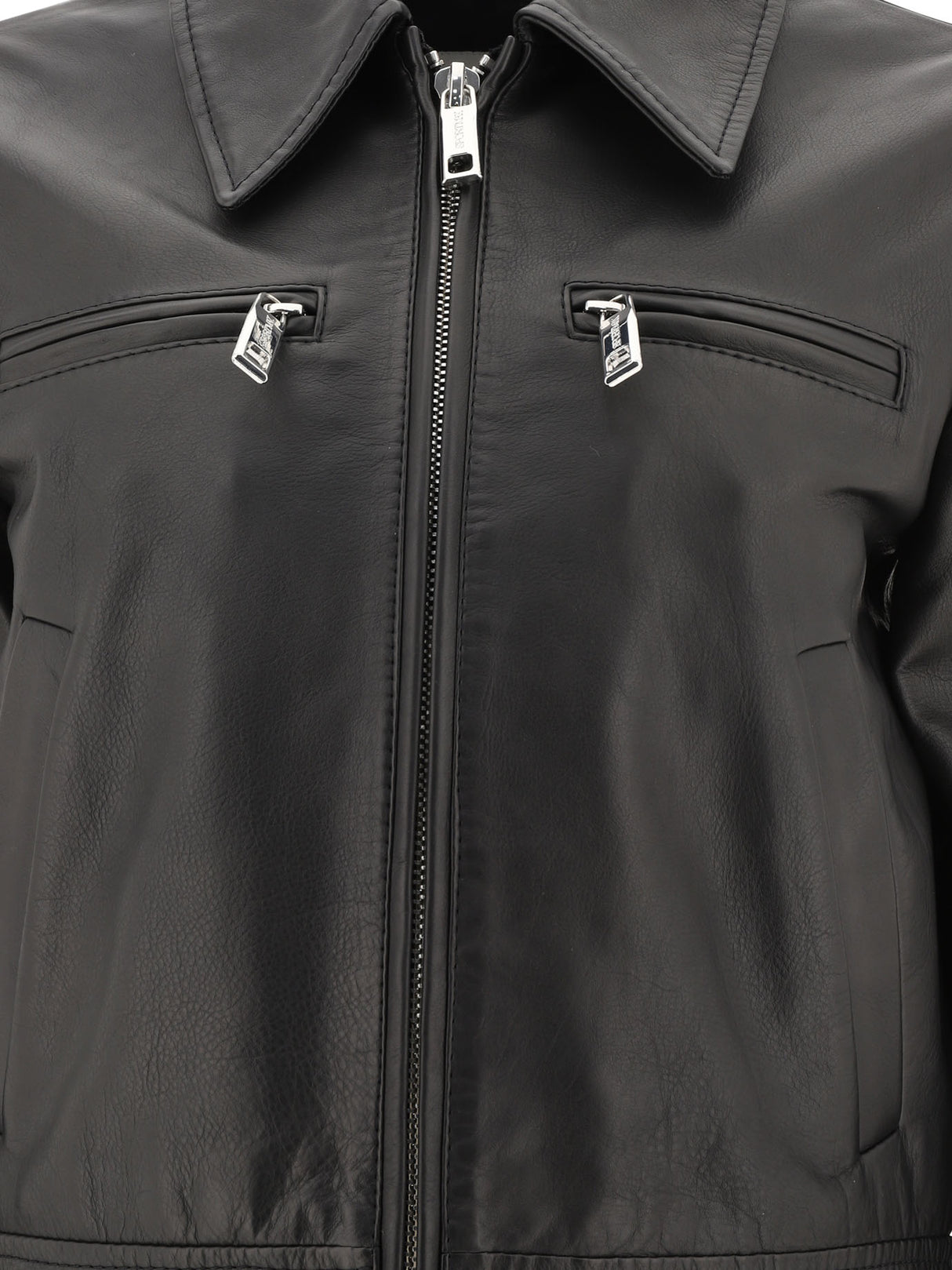 MAX MARA SPORTMAX Elegant Bolsera Black Leather Jacket