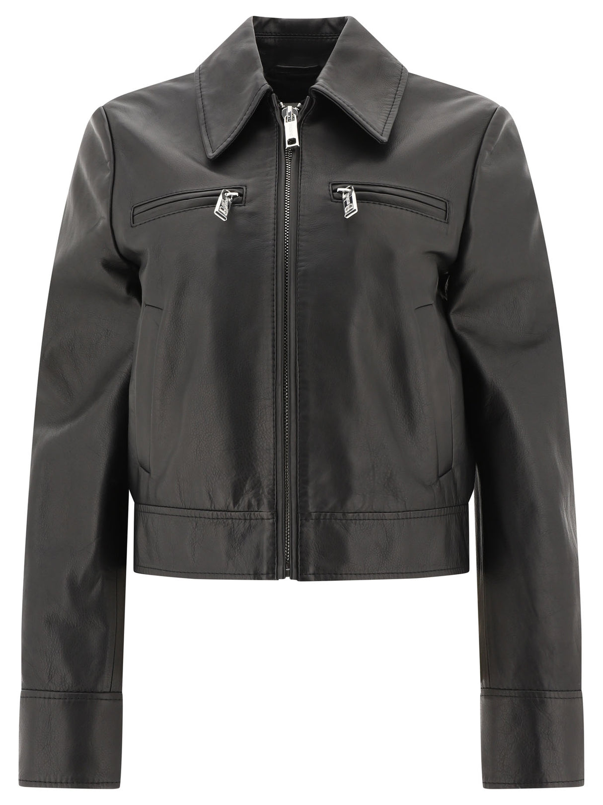 MAX MARA SPORTMAX Elegant Bolsera Black Leather Jacket