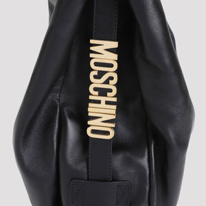 MOSCHINO COUTURE Elegant Leather Shoulder Handbag 40cm x 33cm x 12cm