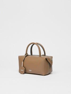 Luxury Tan Leather Handbag for Women - FW24 Collection by Max Mara