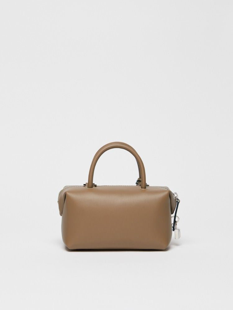 Luxury Tan Leather Handbag for Women - FW24 Collection by Max Mara