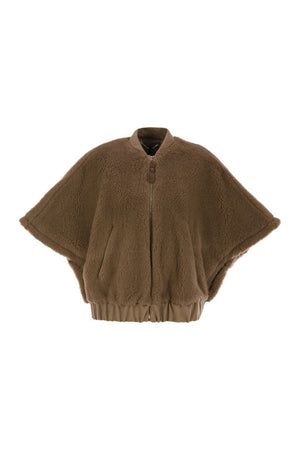 MAX MARA Teddy Fabric Bomber Cape