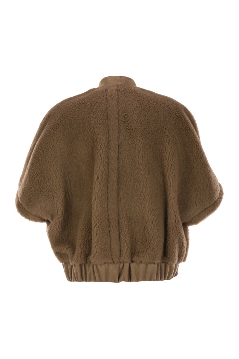 MAX MARA Teddy Fabric Bomber Cape