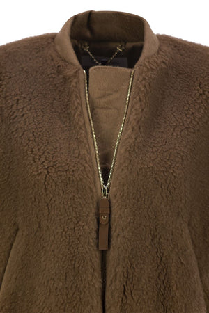 MAX MARA Teddy Fabric Bomber Cape