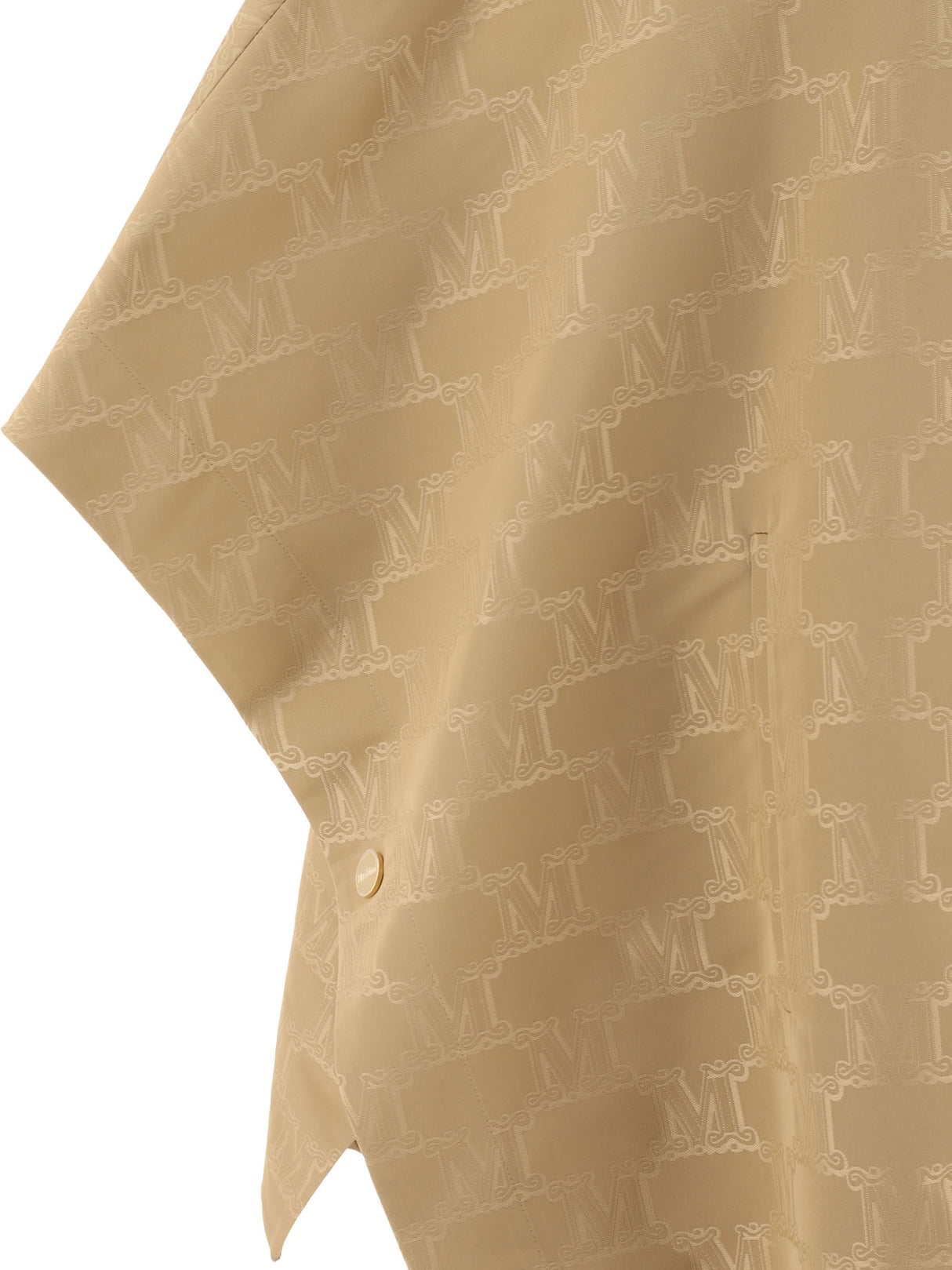 MAX MARA Elegant Beige Jacquard Cape