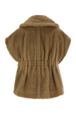 MAX MARA Mini Teddy Fabric Sleeveless Cape