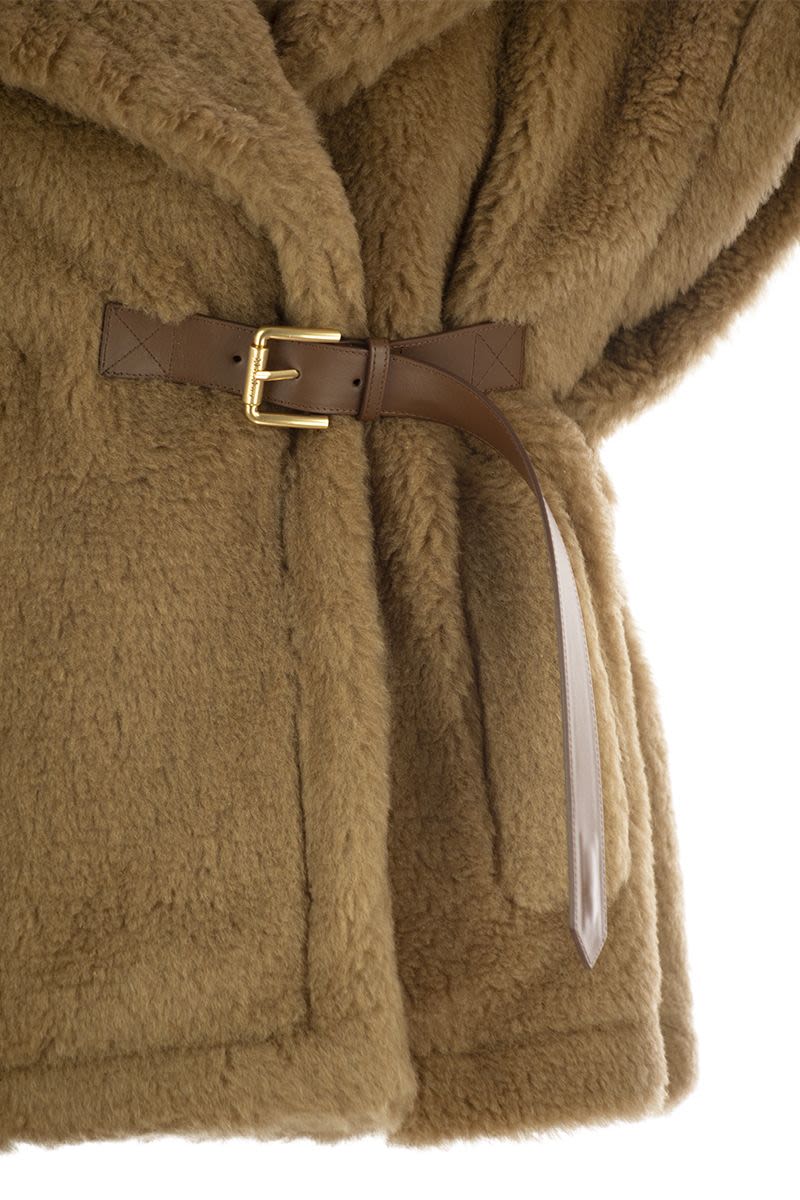 MAX MARA Mini Teddy Fabric Sleeveless Cape