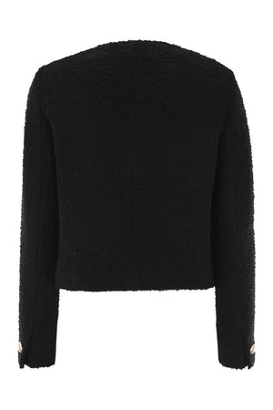 MAX MARA Bouclé Crew-Neck Jacket