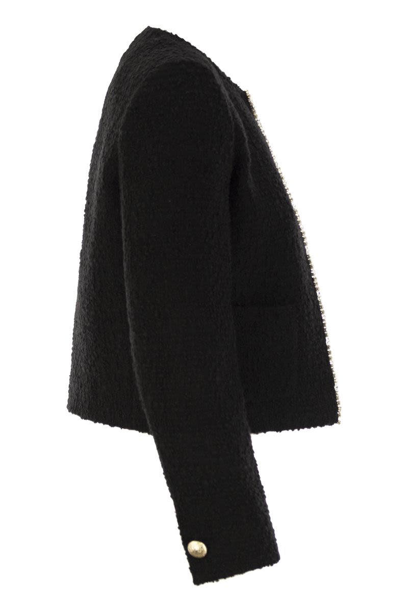 MAX MARA Bouclé Crew-Neck Jacket