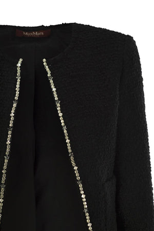 MAX MARA Bouclé Crew-Neck Jacket