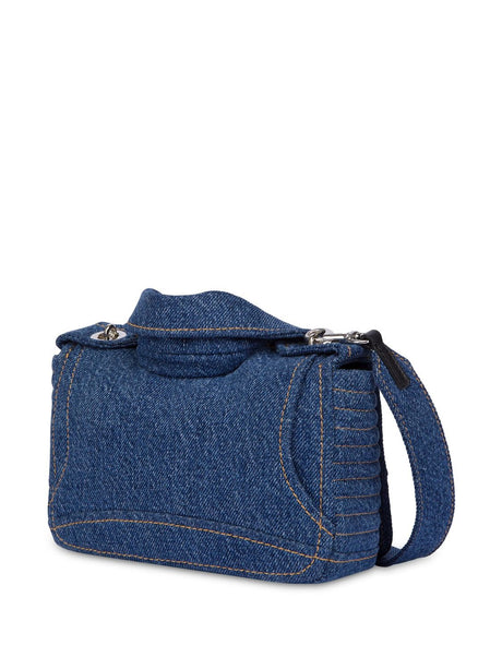 MOSCHINO COUTURE Jacket-Style Denim Shoulder Bag