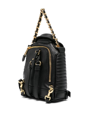 MOSCHINO COUTURE Biker Jacket-Inspired Tote Handbag