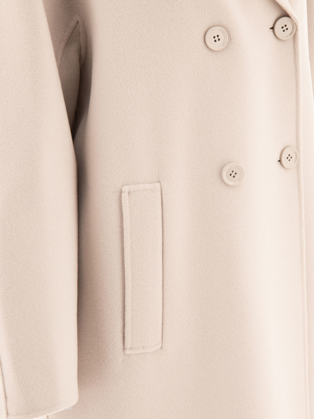 MAX MARA S Elegant Virgin Wool Jacket with Button Detail