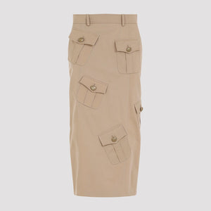 MOSCHINO COUTURE Chic Neutral Pencil Skirt