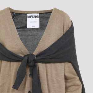 MOSCHINO COUTURE Elegant Neutral Cardigan