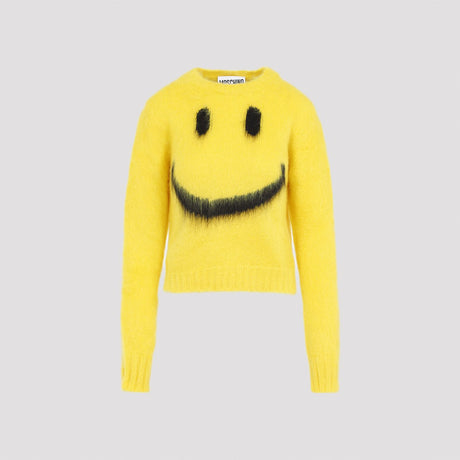 MOSCHINO COUTURE Luxury Colorblock Mohair Sweater