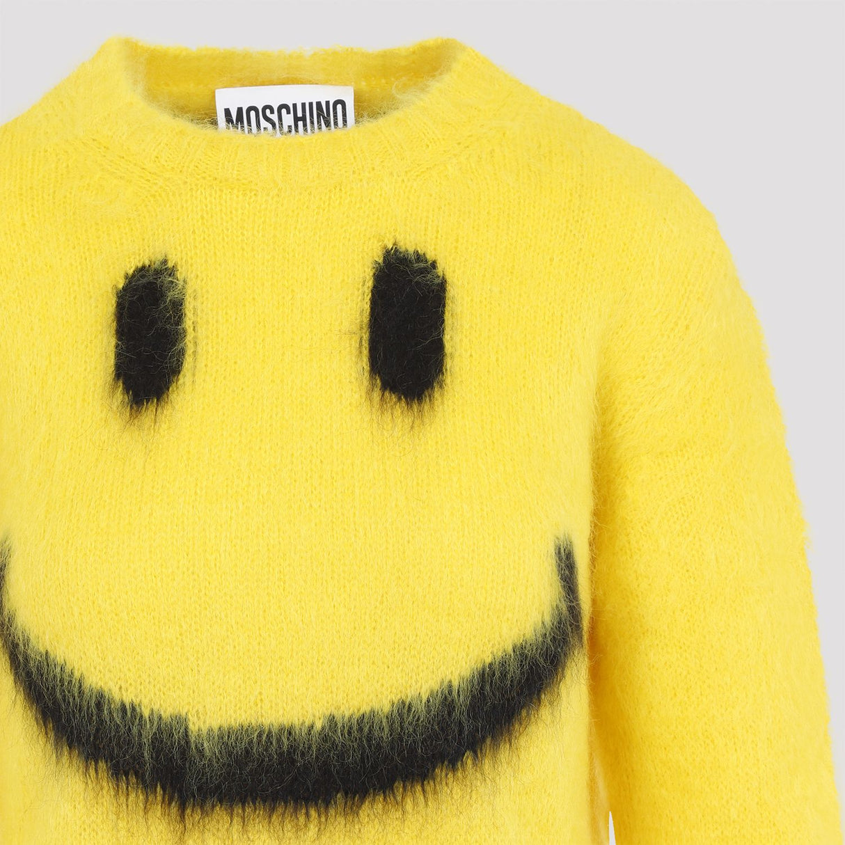 MOSCHINO COUTURE Luxury Colorblock Mohair Sweater