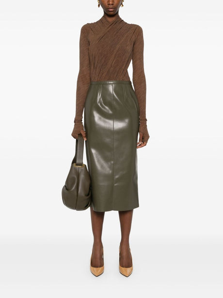 PHILOSOPHY DI LORENZO SERAFINI Coated Fabric Mini Skirt for Women - FW24 Collection