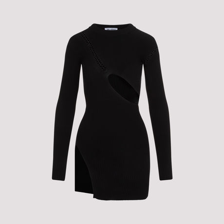 Đầm mini đen chất liệu viscose cho phái nữ - Bộ sưu tập SS24
