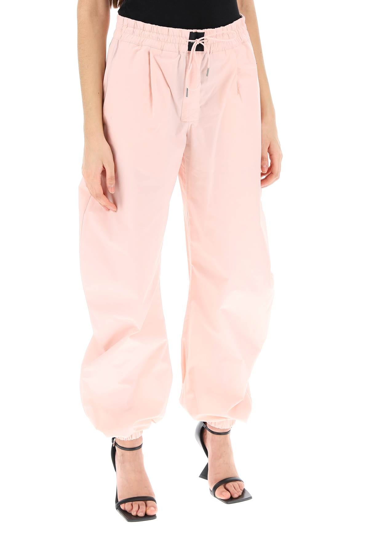 粉色纯棉运动裤