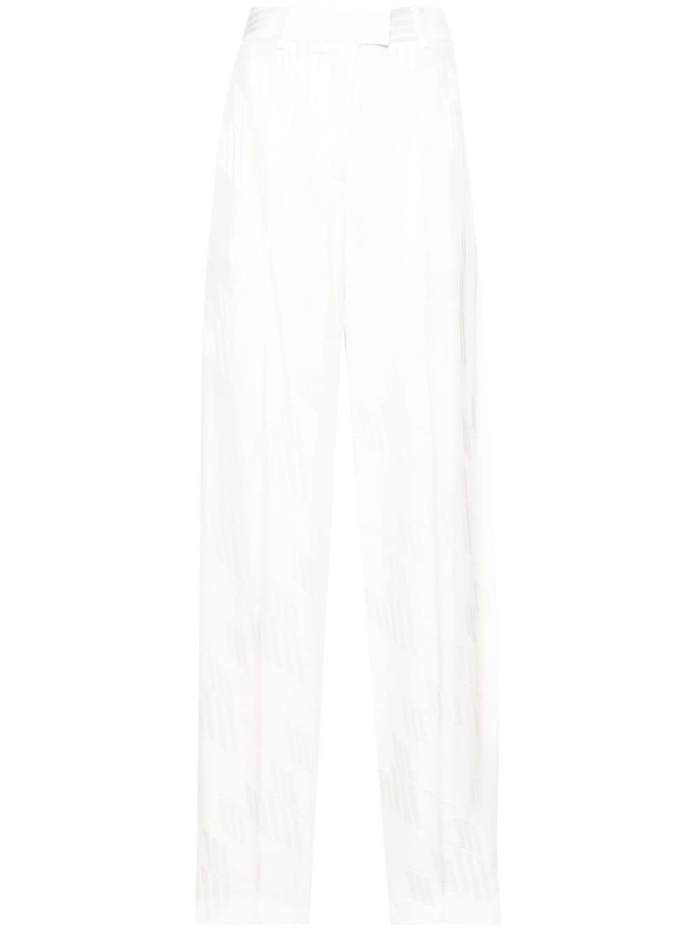 THE ATTICO White Straight Pants for Women - Trendy 24SS Fashion Item