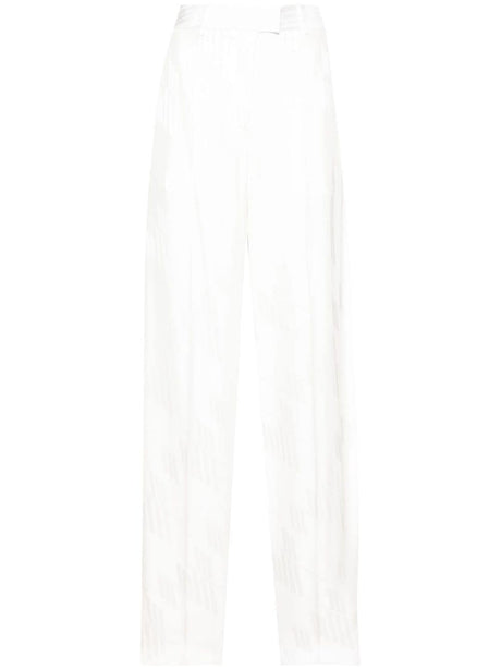 THE ATTICO White Straight Pants for Women - Trendy 24SS Fashion Item