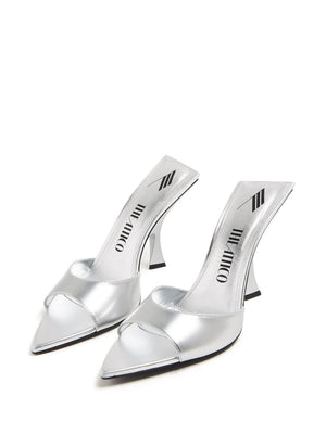 THE ATTICO Glamorous 24SS Women's Silver Sandals