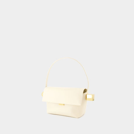 JACQUEMUS Mini Round Leather Handbag