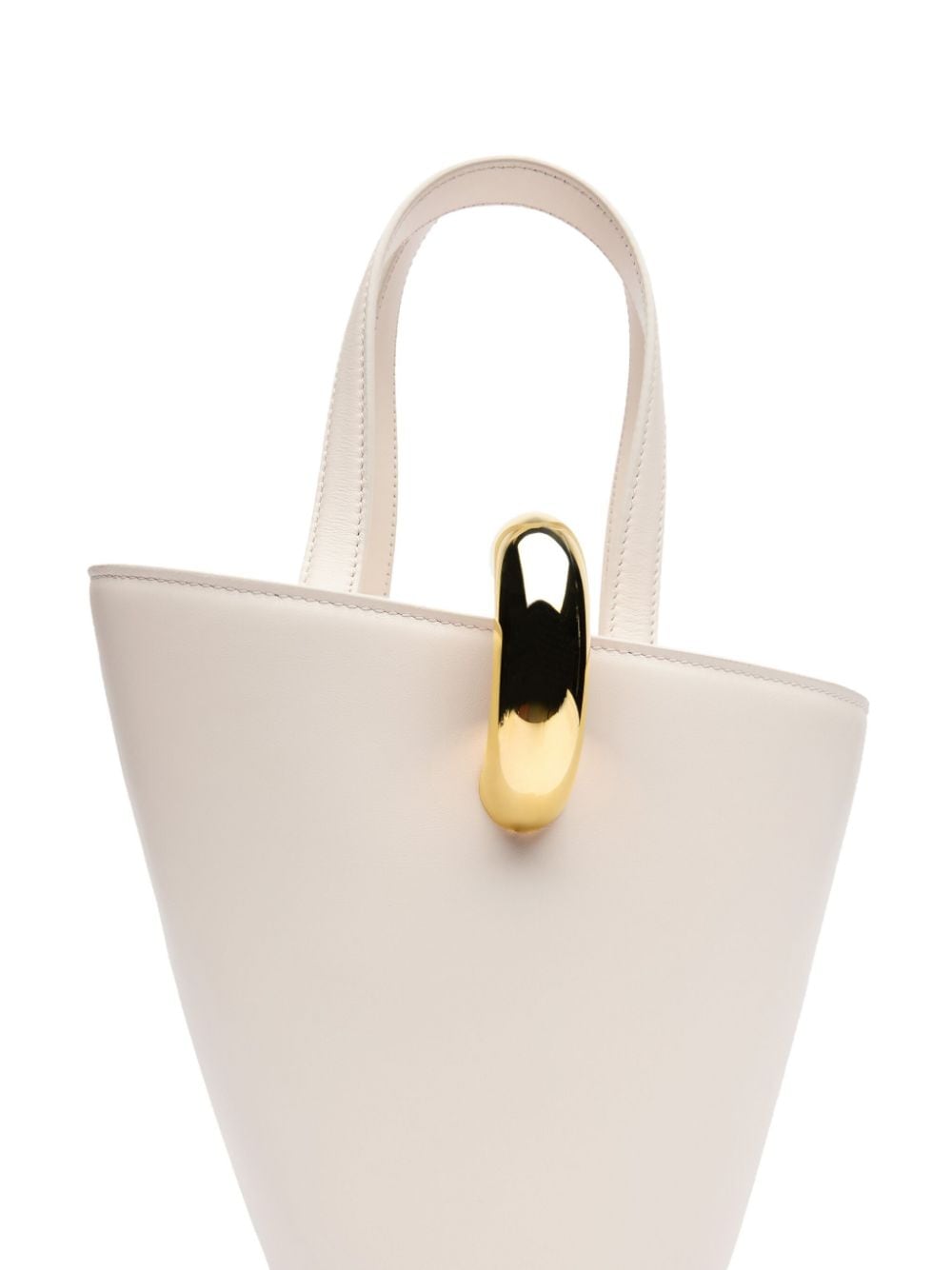 JACQUEMUS Mini Asymmetric Leather Handbag