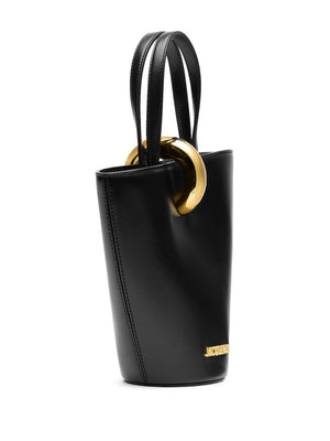 JACQUEMUS Mini Asymmetric Leather Handbag