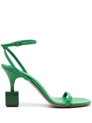 JACQUEMUS Sculpted Heel Ankle Strap Sandals - 105mm