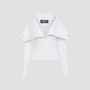 JACQUEMUS Chic Cotton Blend Vest Jacket