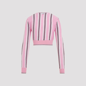 JACQUEMUS Cozy Women's Cardigan - Pink and Purple Knitwear