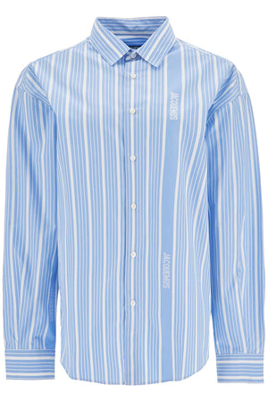 JACQUEMUS Wide-Cut Striped Shirt - Size FR 36