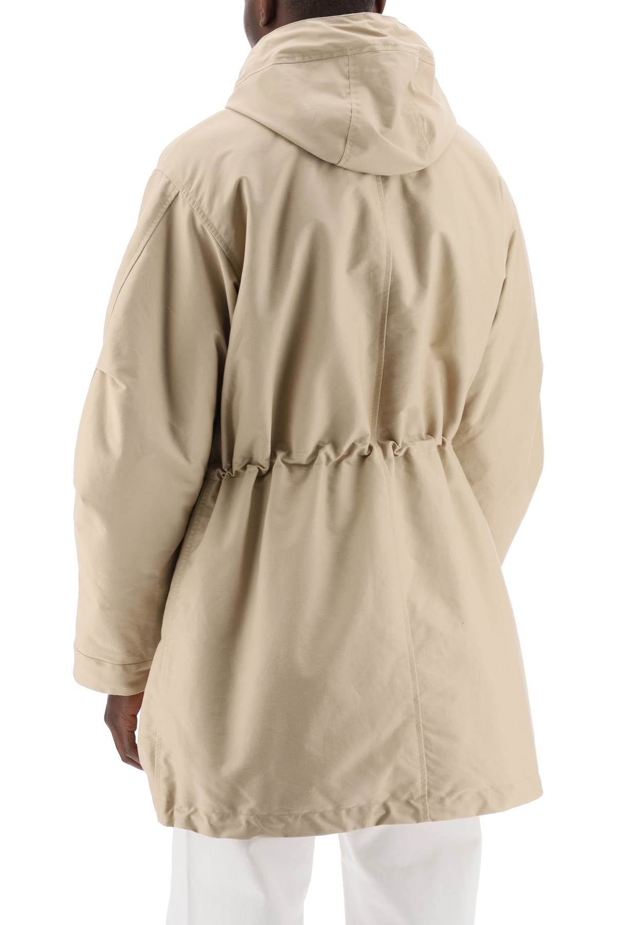 JACQUEMUS Men's Hooded Padded Parka Jacket in Tan for SS24