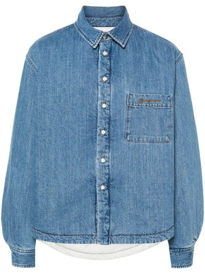 JACQUEMUS Men's Classic Blue Cotton Shirt