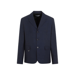 JACQUEMUS Blue Viscose Jacket for Men - SS24