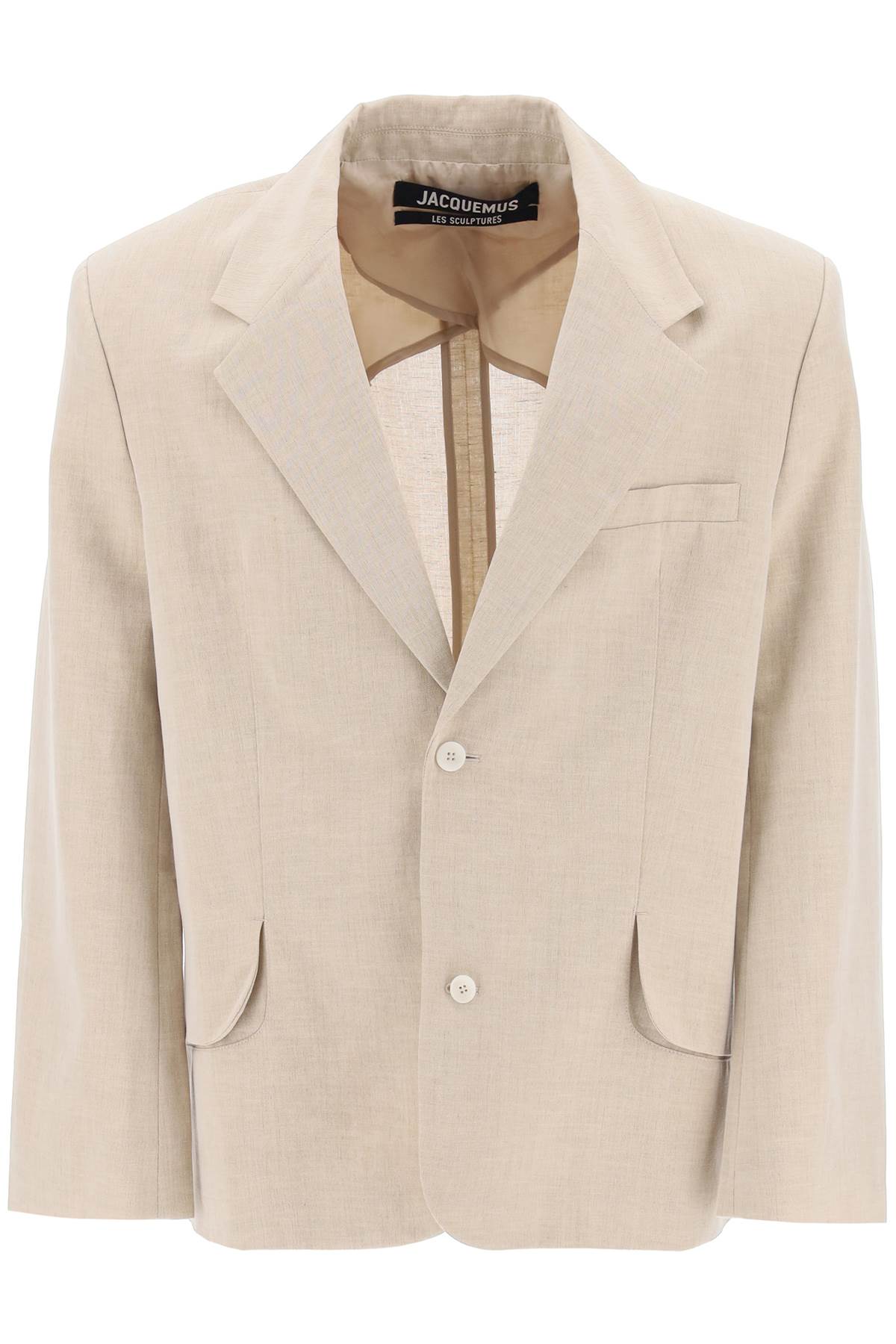 Men's Beige Single-Breasted Jacket for SS24 Season