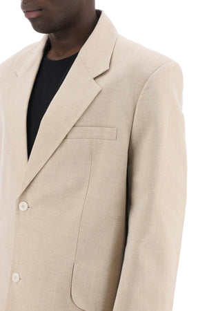 Men's Beige Single-Breasted Jacket for SS24 Season