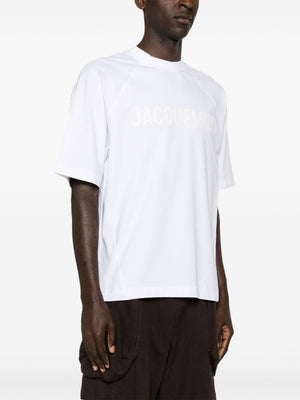 JACQUEMUS Men's White Cotton T-Shirt for SS24