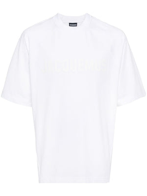 JACQUEMUS Men's White Cotton T-Shirt for SS24